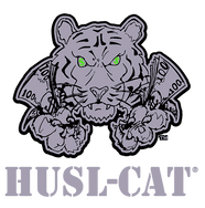 HUSL-CAT tiger and wordmark logo,